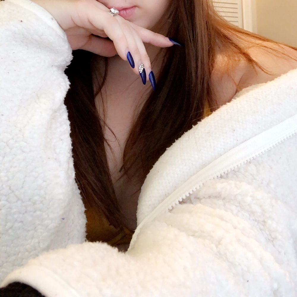 Fuzzy wool jacket